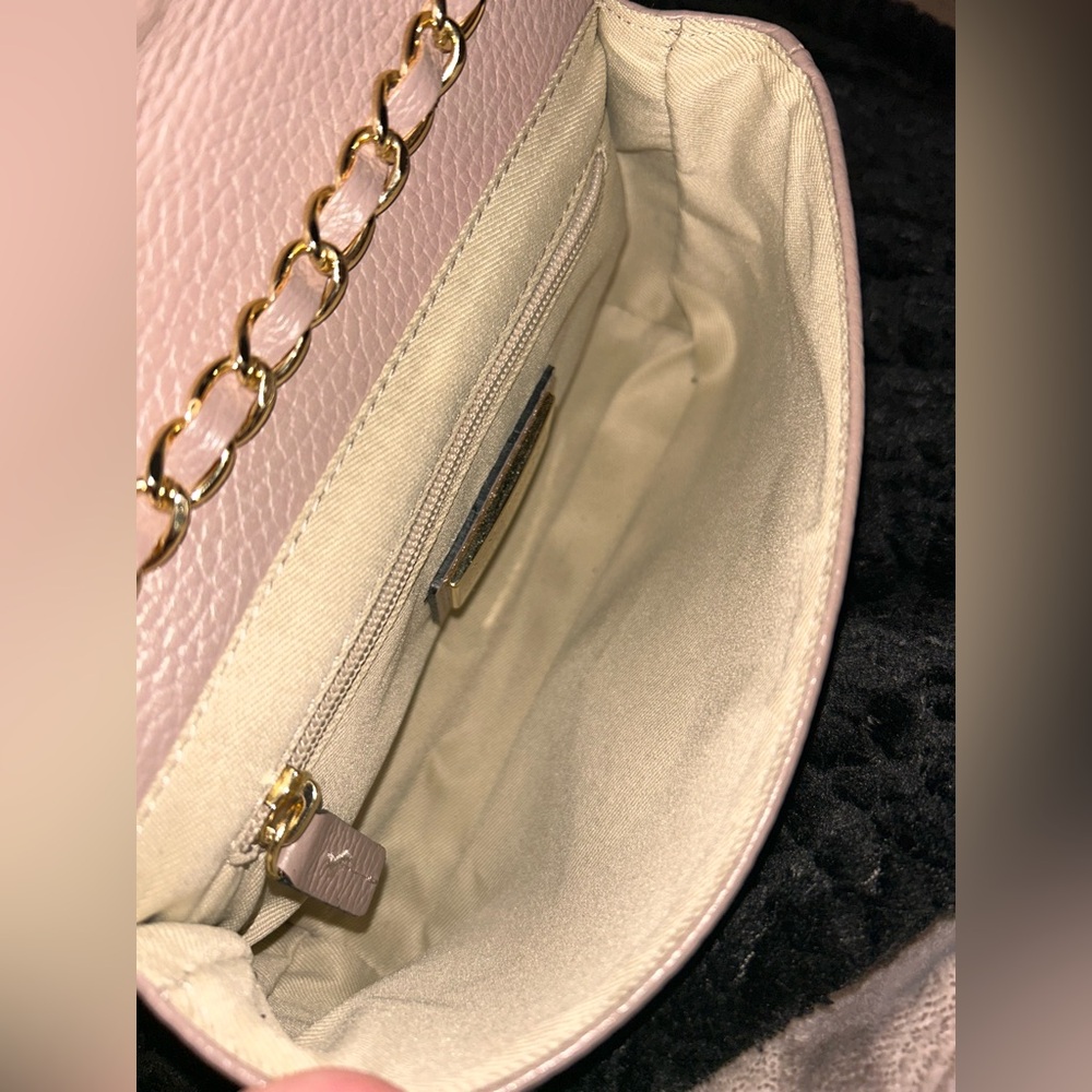 EUC Valentino Beige Leather Chain Crossbody/Shoulder Bag - Picture 3 of 7